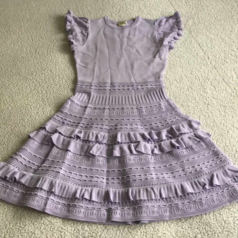 Shoshanna Sofie frill sleeve knit dress XS - Picture 6 of 14